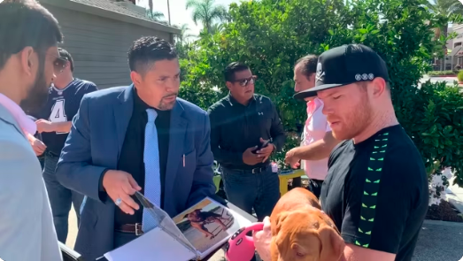 Chico Lopez and Canelo Alvarez